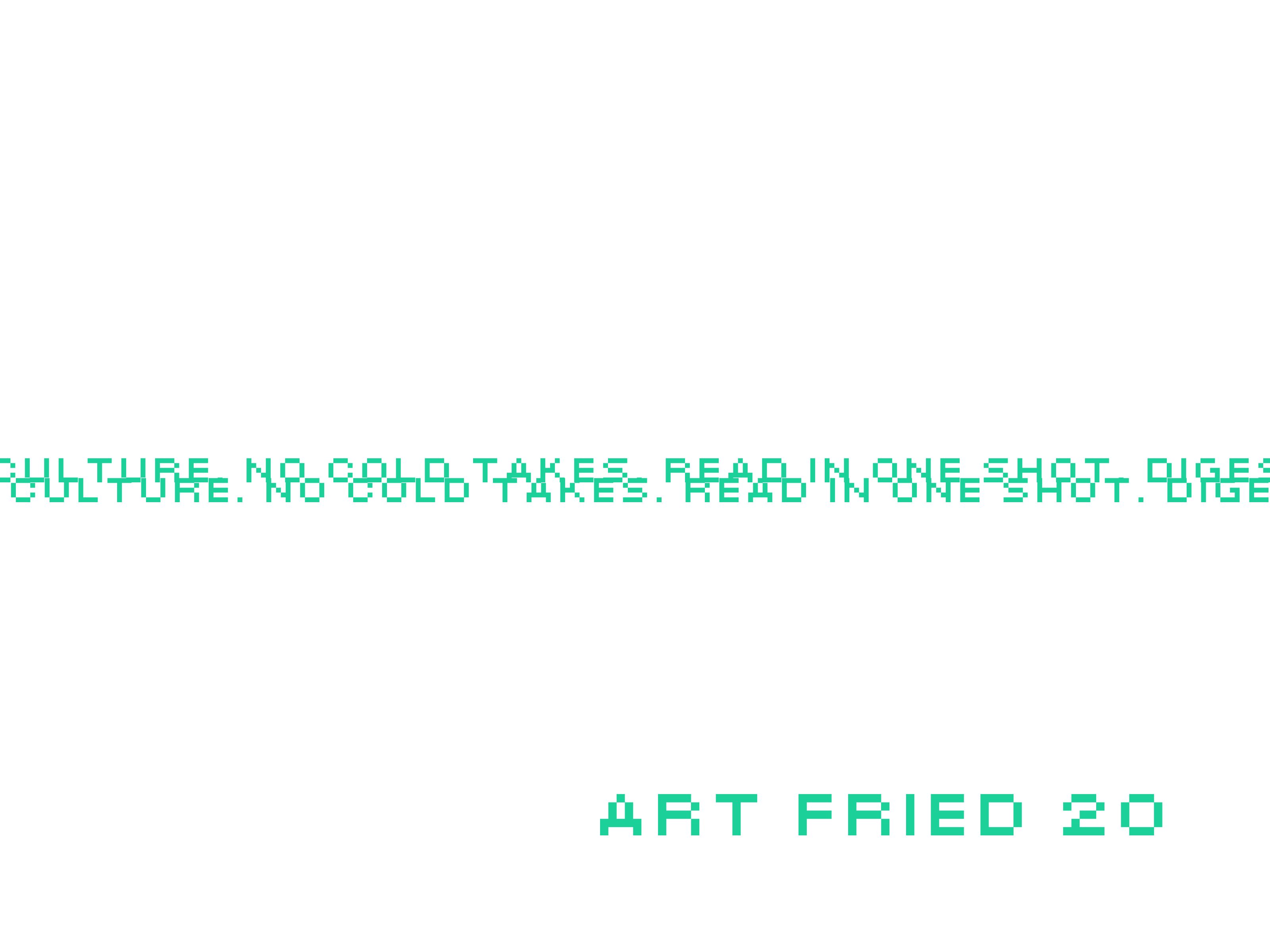 Art is no longer competing only with art