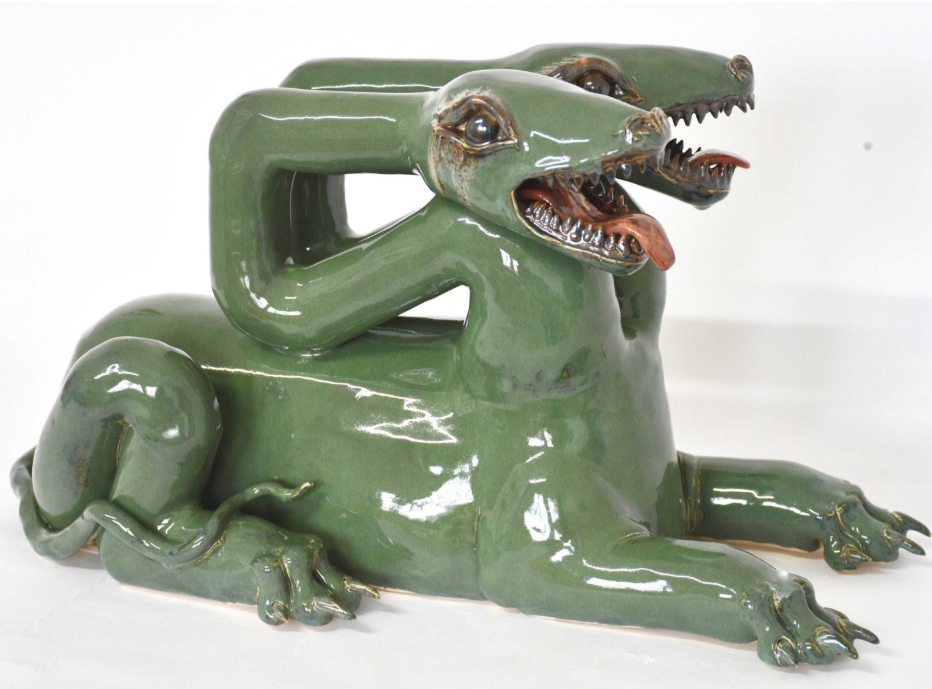 Becky Tucker, Yoke, 2024, Glazed stoneware, 28x52x30 cm