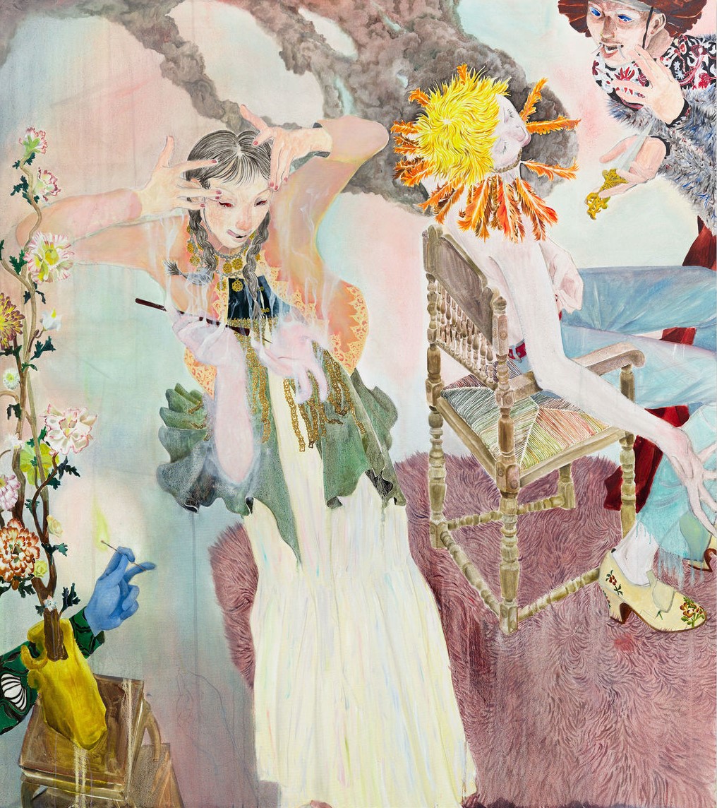 Ding Shilun. Three Princes, 2022, Oil on canvas, 180x160 cm