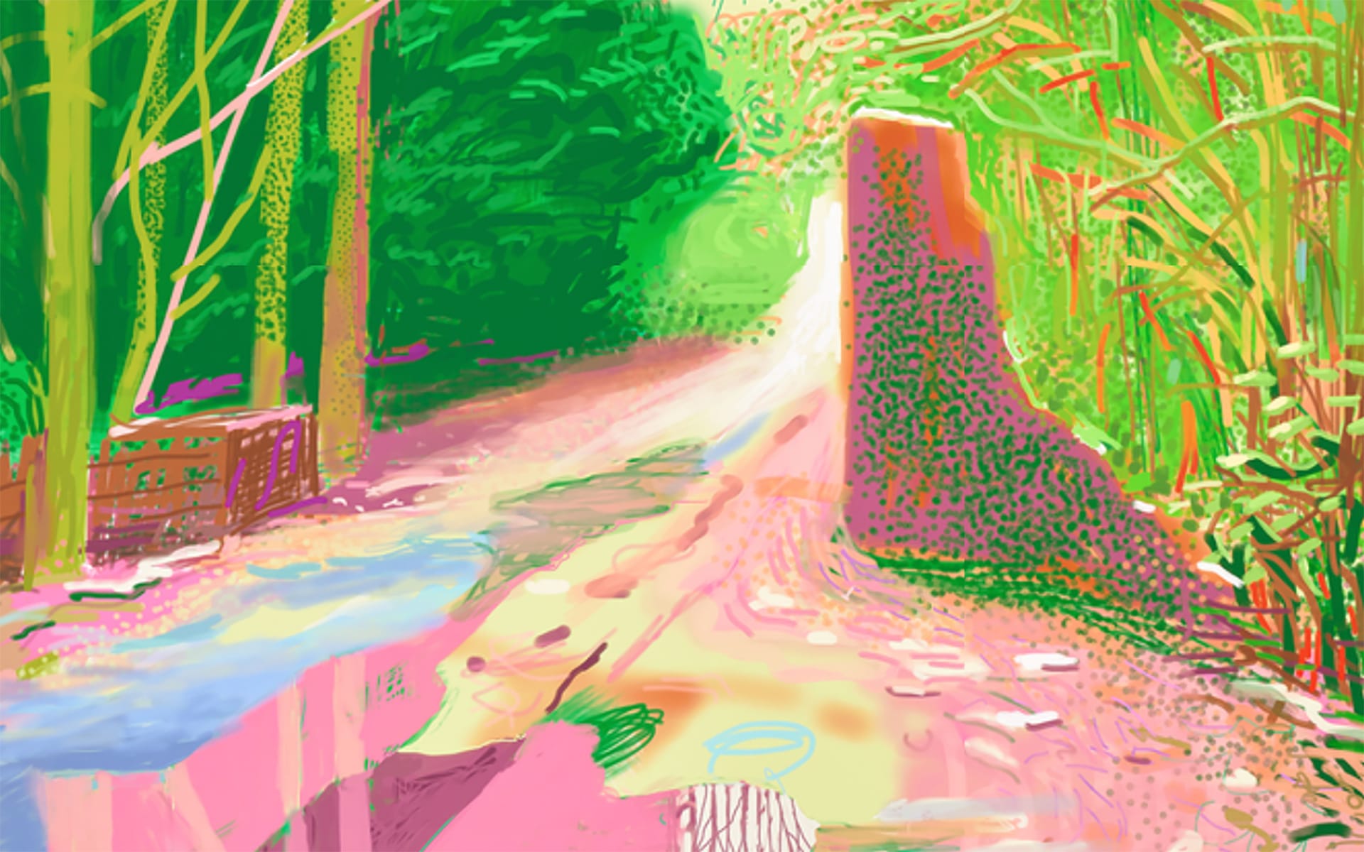 David Hockney. iPad painting