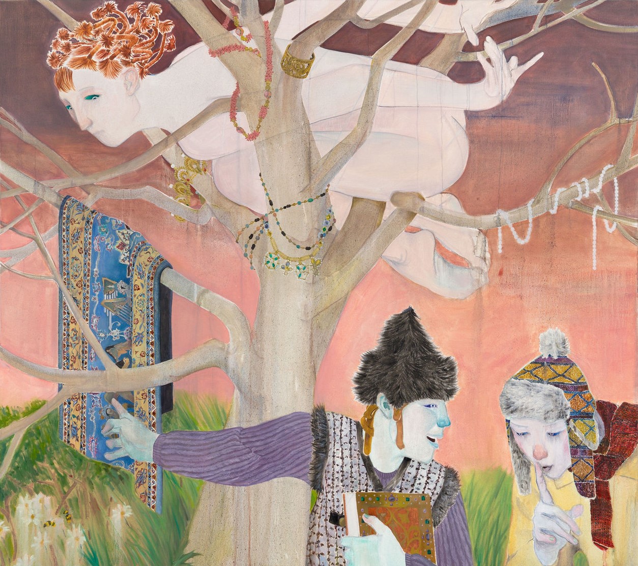 Ding Shilun. Jade Heist, 2022, Oil on canvas, 160x180 cm