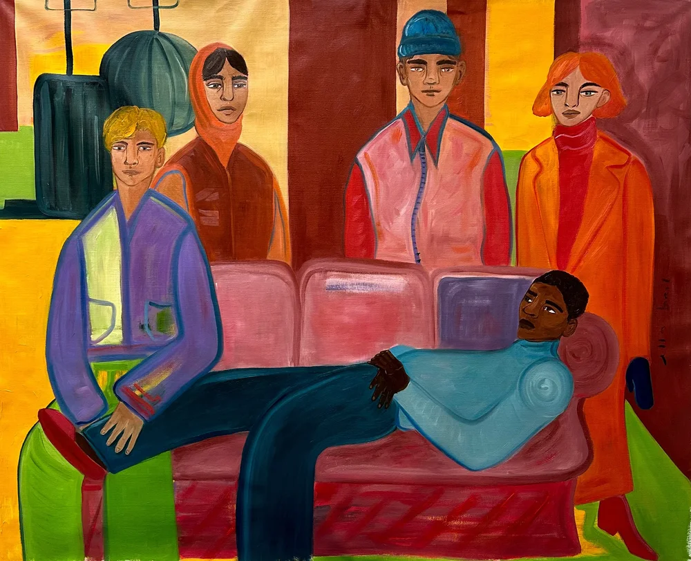 Ella Bril. Different and the same, 2023, Oil on linen canvas, 175x215 cm