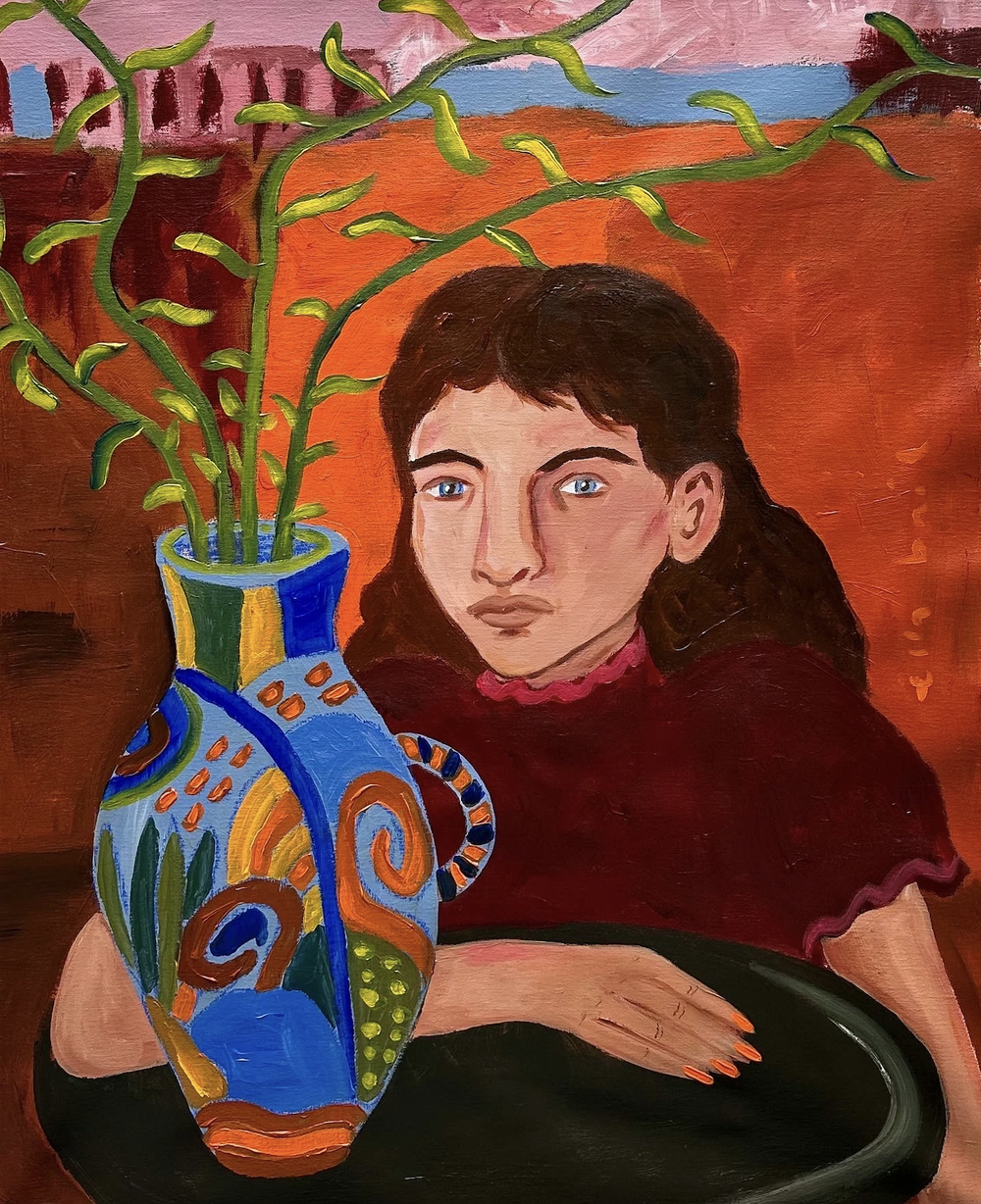 Ella Bril. The vintage Find, 2023, Acrylic on linen canvas, 80x100 cm