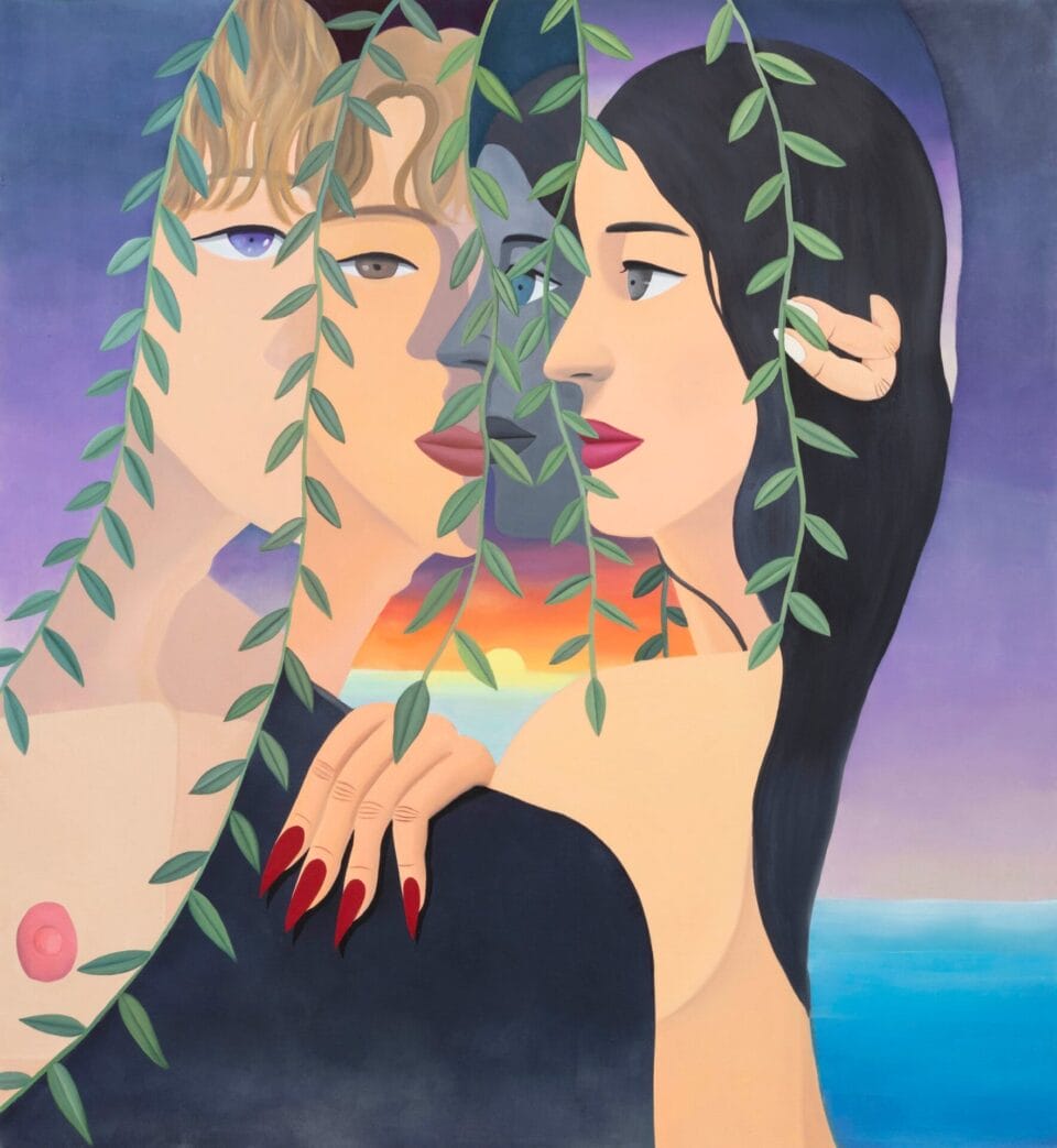 GaHee Park. Three Faces and a Shadow, 2021, Oil on canvas, 132x122 cm