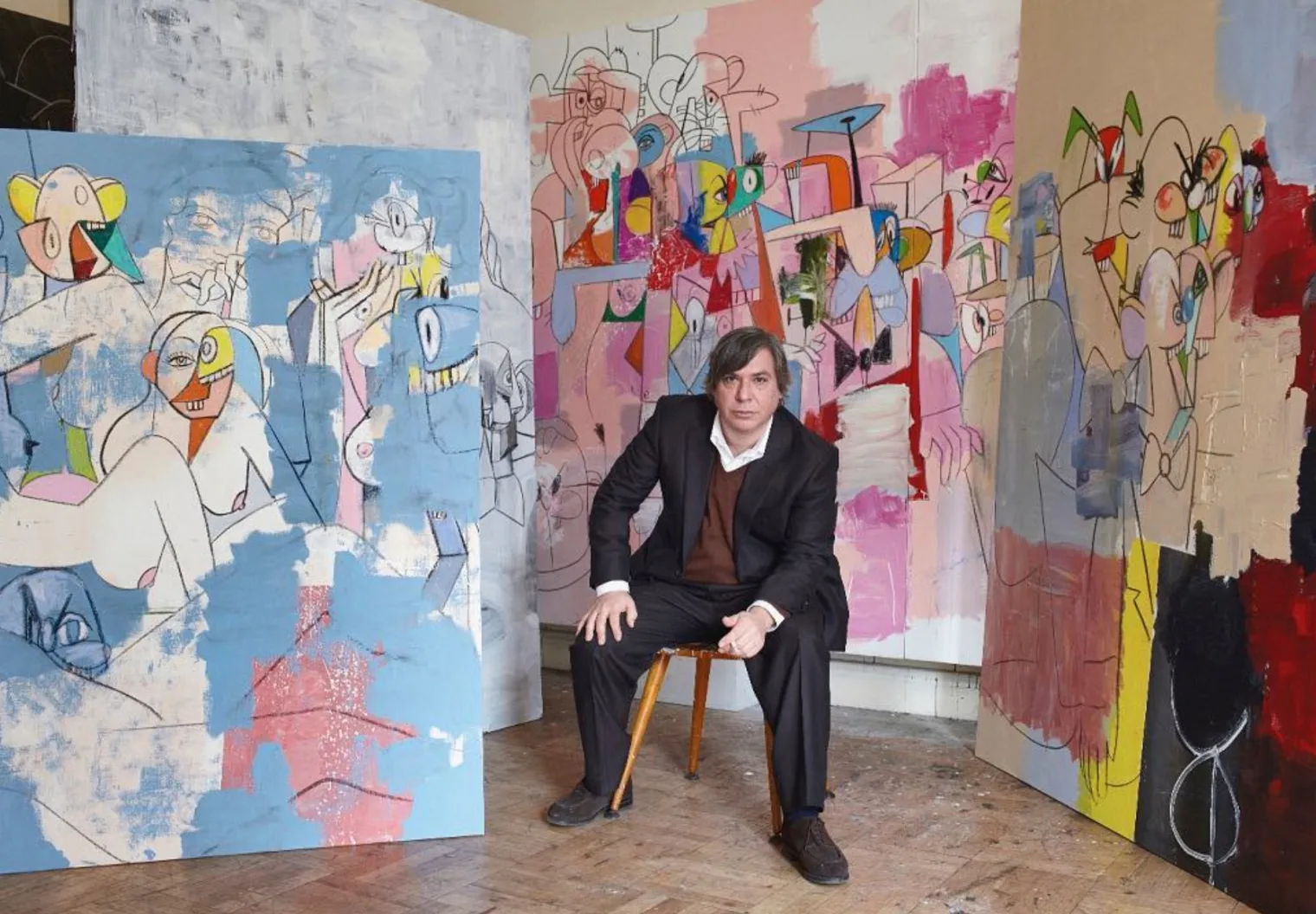 George Condo: how many people can live inside one face?