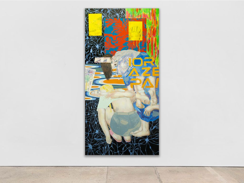 Giampaolo Parrilla. Eclipse, 2024, Oil and acrylic on canvas, 140x90 cm