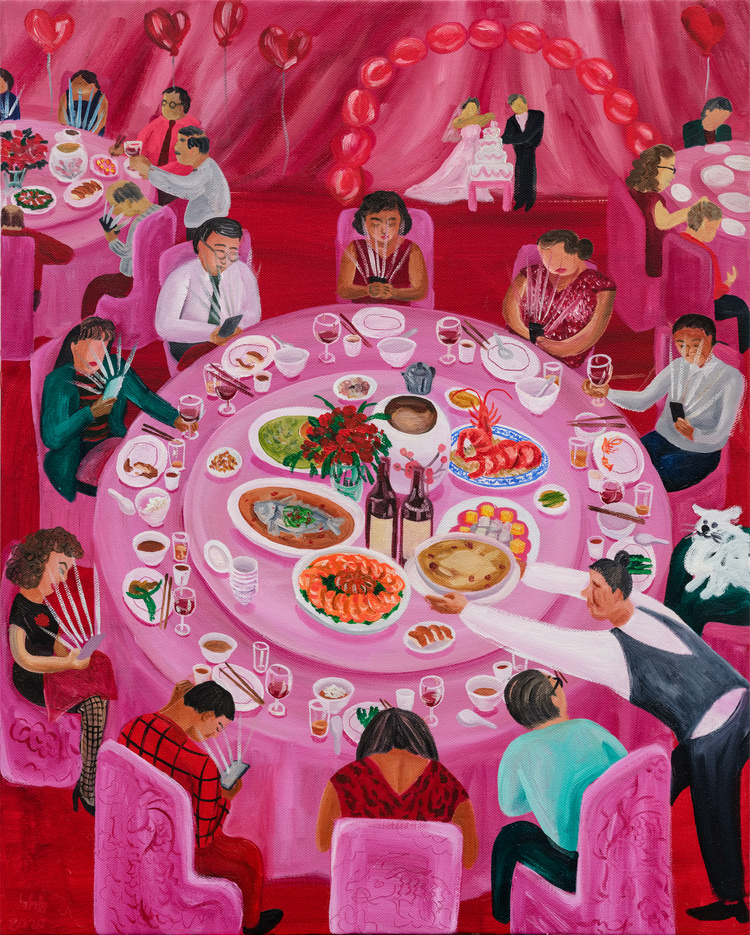 Hai-Hsin Huang. A Good Letter Day, 2021, Oil on linen, 76x61 cm